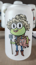 Load image into Gallery viewer, Farmer Frog - Beer Can Glass
