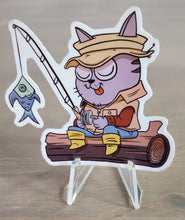 Load image into Gallery viewer, Cat Fishin&#39; - Sticker
