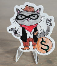 Load image into Gallery viewer, Cat Thief Cowboy - Sticker
