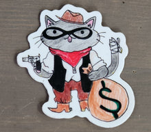 Load image into Gallery viewer, Cat Thief Cowboy - Sticker
