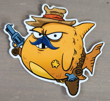 Load image into Gallery viewer, Goldfish Sheriff - Sticker
